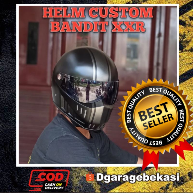 HELM BANDIT XXR cc Helmet Custom Cakil M30 Moto3 ghostbone Bullit bandit