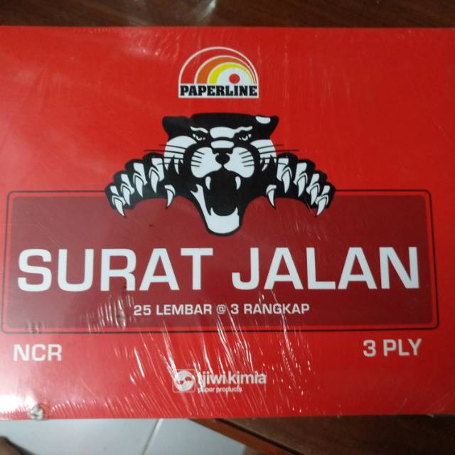 

Nota Surat Jalan NCR Paperline 3 rangkap ply 16X21 cm besar