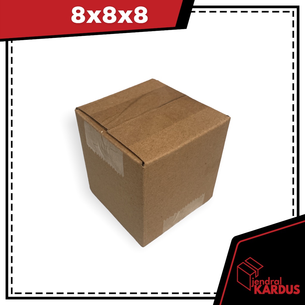 

kardus kecil packing online shop 8x8x8 cm