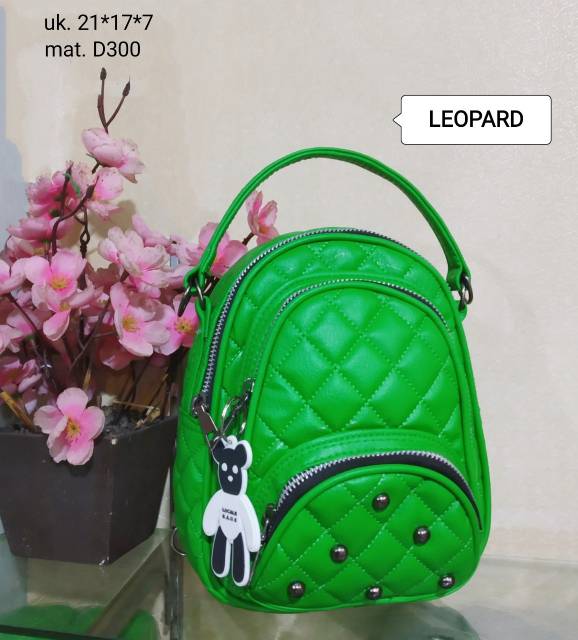 Sling bag jait stud mewah tas ransel wanita