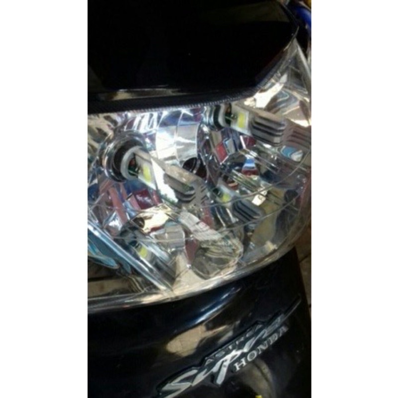 Lampu Led ac dc 2sisi Bholam utama motor Led 2sisi Beat vario xeon fino mio j mio soul mio gt mio m3 supra revo blade dll