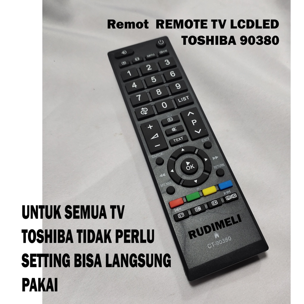 Remot TV LED / REMOTE TV LCD REMOT LED TOSHIBA 90380