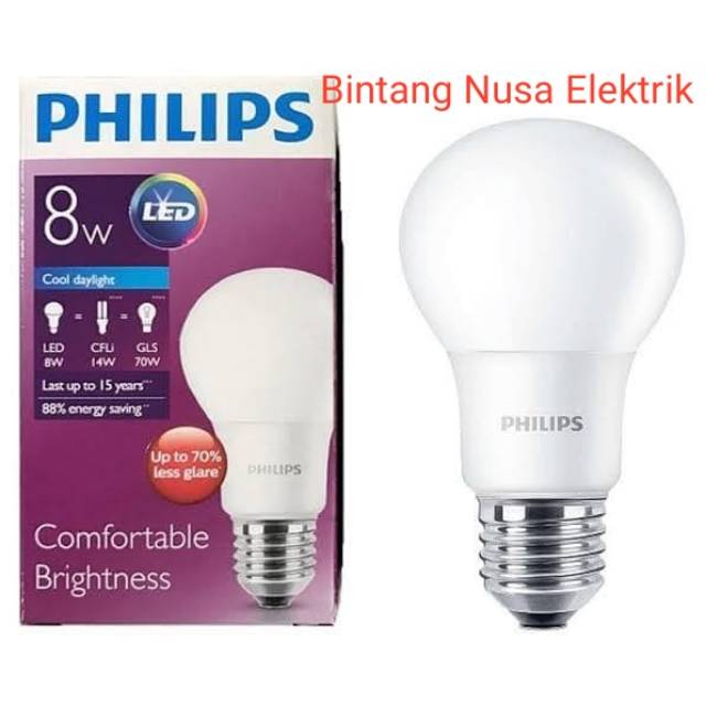 Lampu LED Philips 8 Watt