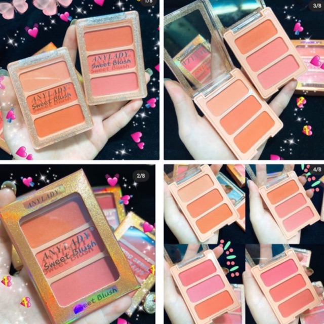 [ ECER ] ANYLADY  SWEET BLUSHER 3 WARNA