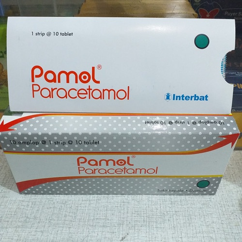 Jual PAMOL 500 MG TABLET PARACETAMOL OBAT DEMAM (10 TABLET) | Shopee