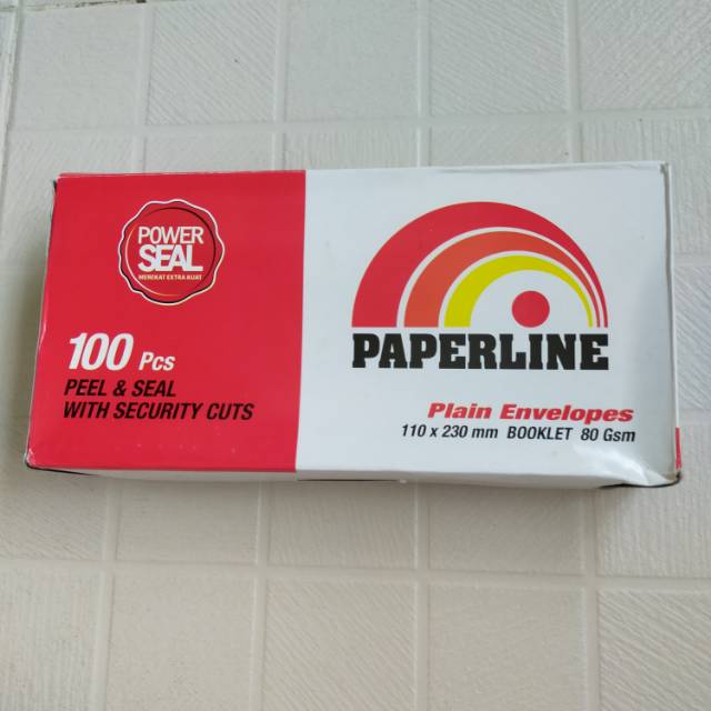 

Paperline AMPLOP PUTIH POLOS Dengan Perekat Isi 100 Lbr Amplop Besar Polos