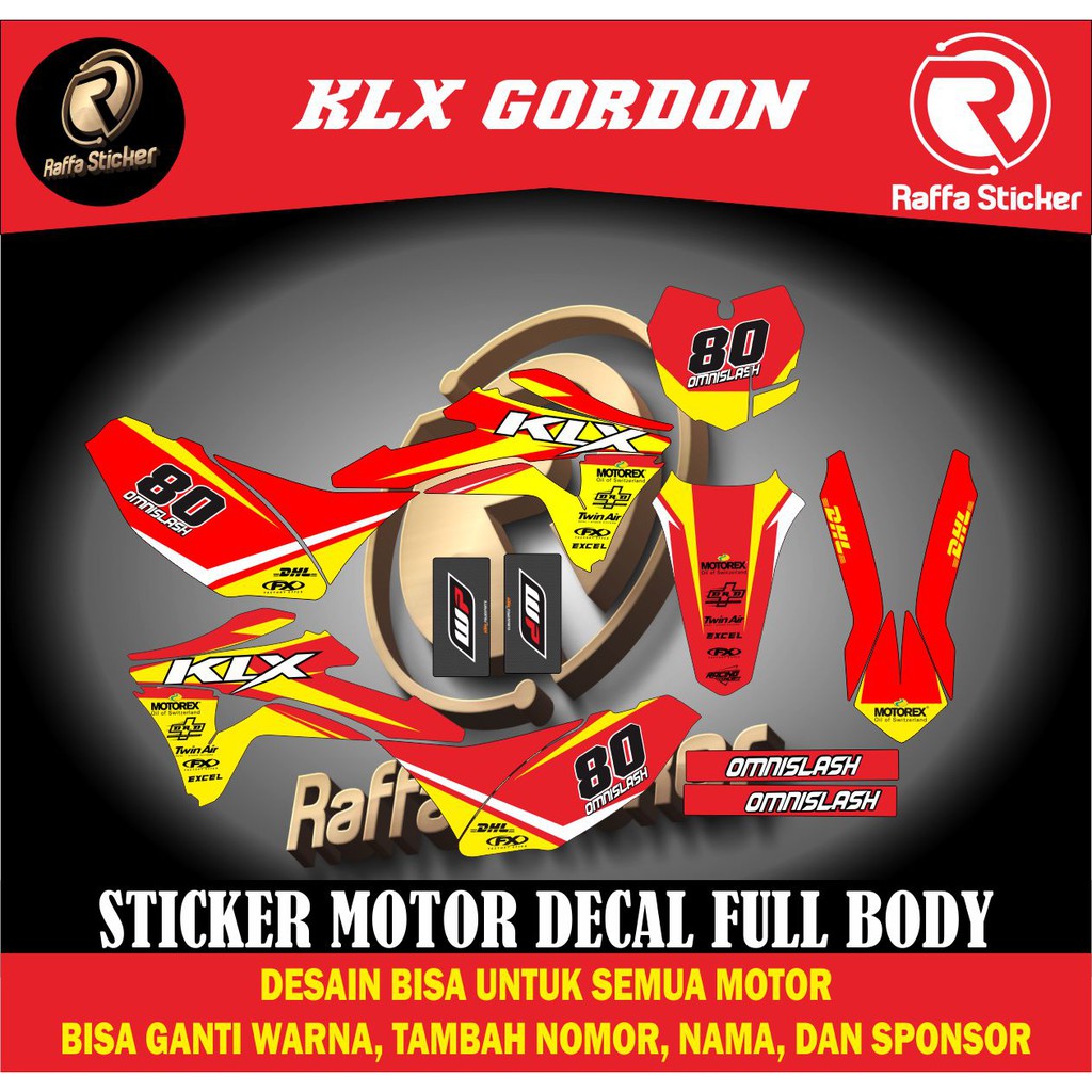 decal klx gordon dekal klx gordon decal stiker klx gordon dekal stiker klx gordon dekal sticker full