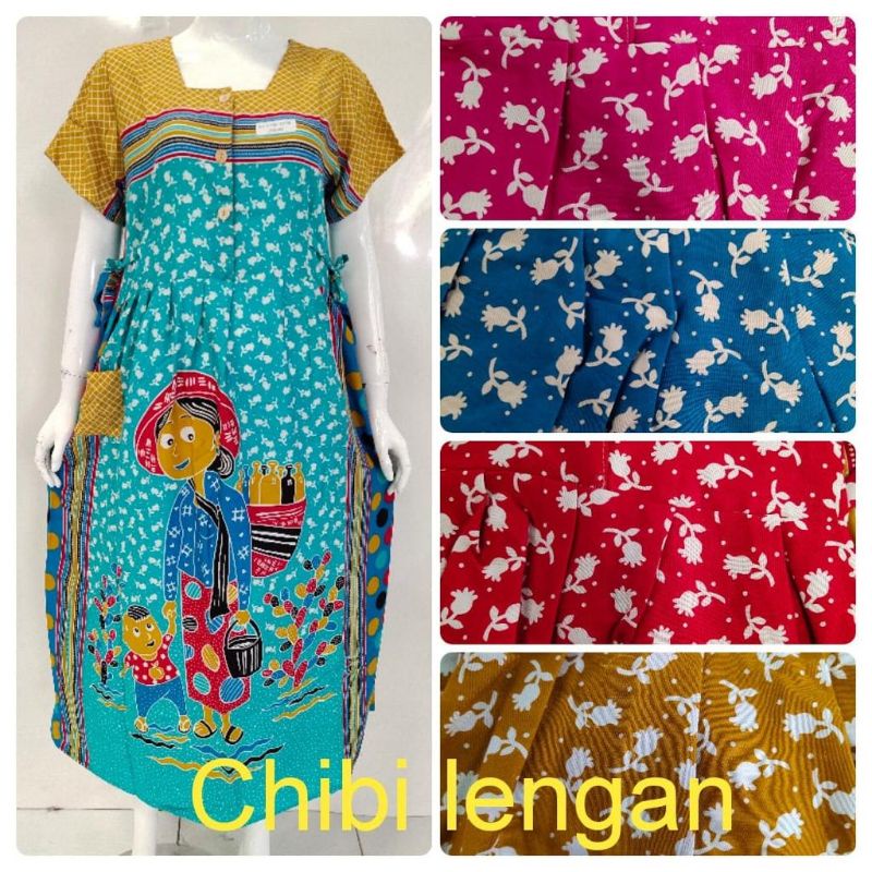 Daster HAP chibi lengan pendek bu tejo mbok jamu