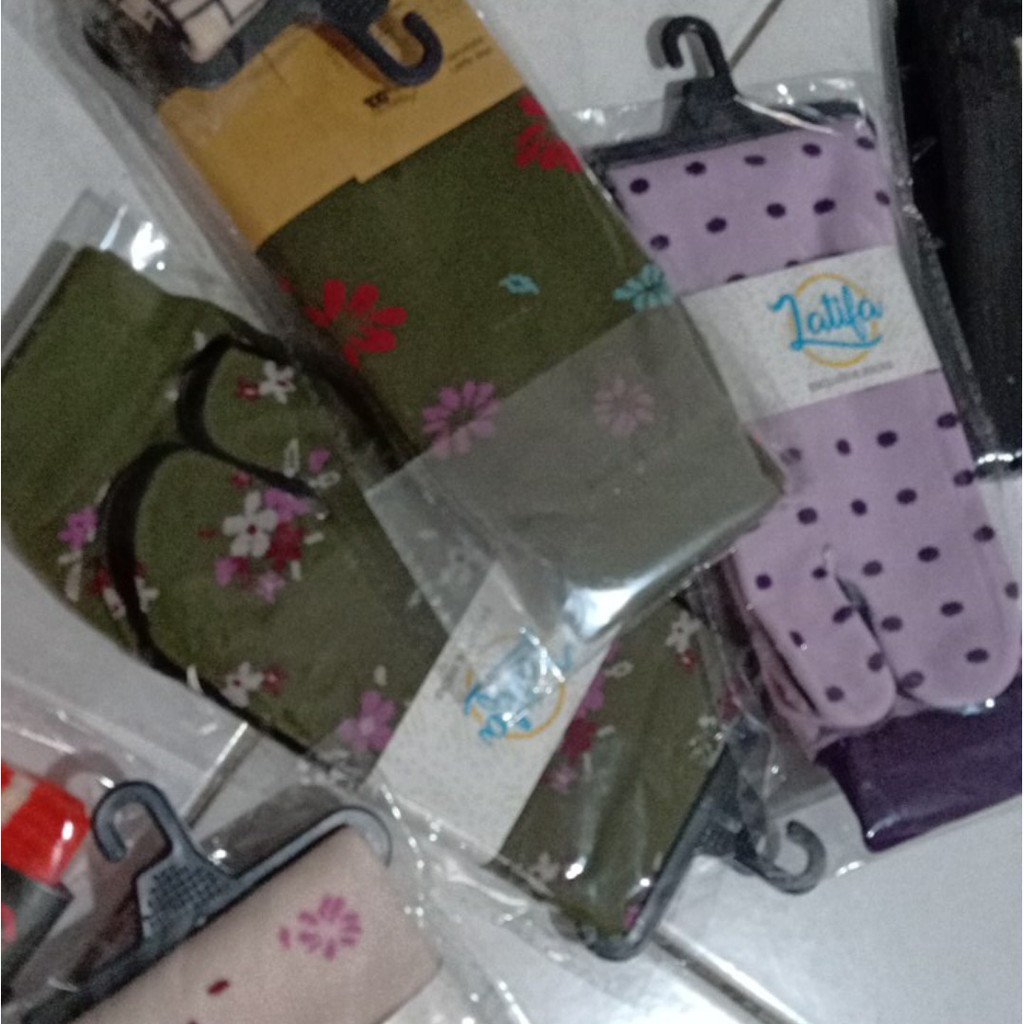 Kaos Kaki Jempol Muslimah Nilon Untuk Dewasa Motif Warna Lavender