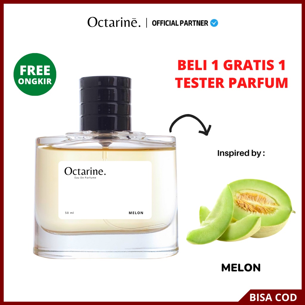 Octarine - Parfum Wanita Pria Tahan Lama Aroma Manis Buah Melon Fresh Inspired By MELON | Parfume Farfum Perfume Minyak Wangi Cewek Cowok Murah Original