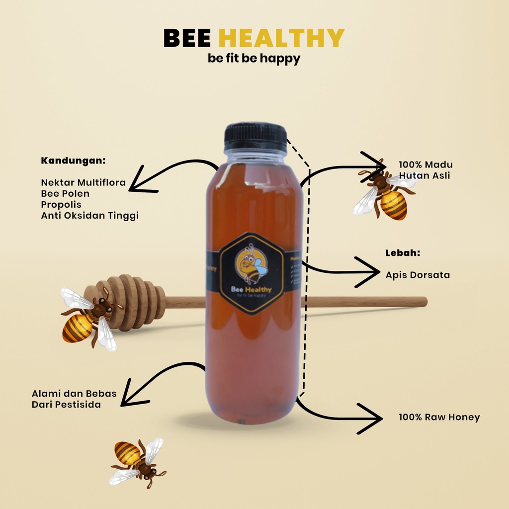 

100% Asli Madu Hutan Murni Apis Dorsata Sumatra Obat Segala Penyakit