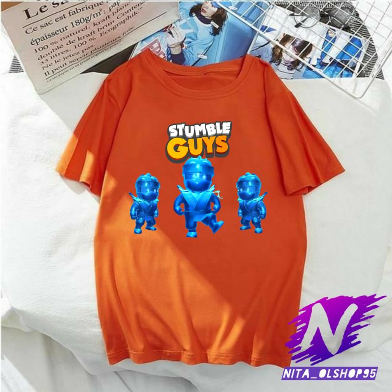 baju anak stumble guys kaos anak stumble guys atasan anak laki laki premium tiga ninja