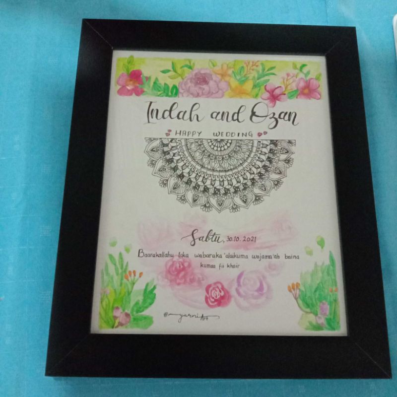 YG_ Frame wedding Gift Watercolor