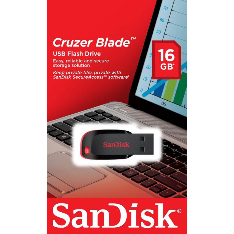 FD / FlashDisk Sandisk Cruzer Blade 16 GB - Original