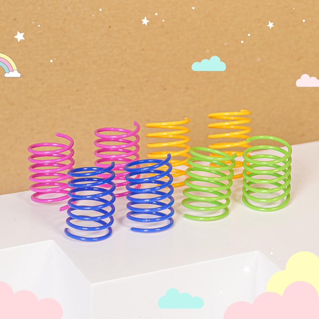 Rainbow Springs by Miubox Mainan Kucing Aksesoris Kucing Mainan Kucing Interaktif Pelangi Mainan Anjing Import Mainan Kucing Spiral Viral