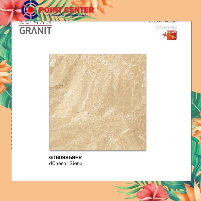 TERHEMAT ROMAN GRANIT 60 X 60 GT609859FR DCAESAR SIENA (GLOSS)