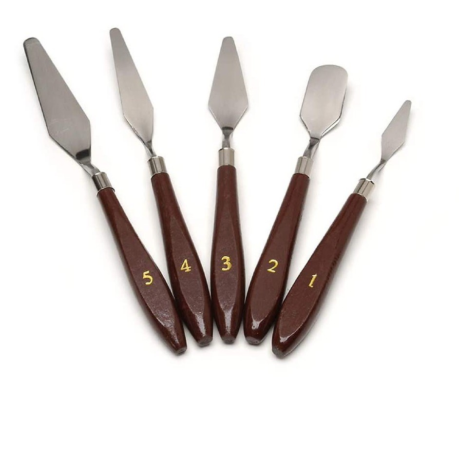 

Pisau Palet, Pisau Lukis, Kuas Pisau Lukis, Kuas Lukis Palet, Painting Knife Set 5 pcs