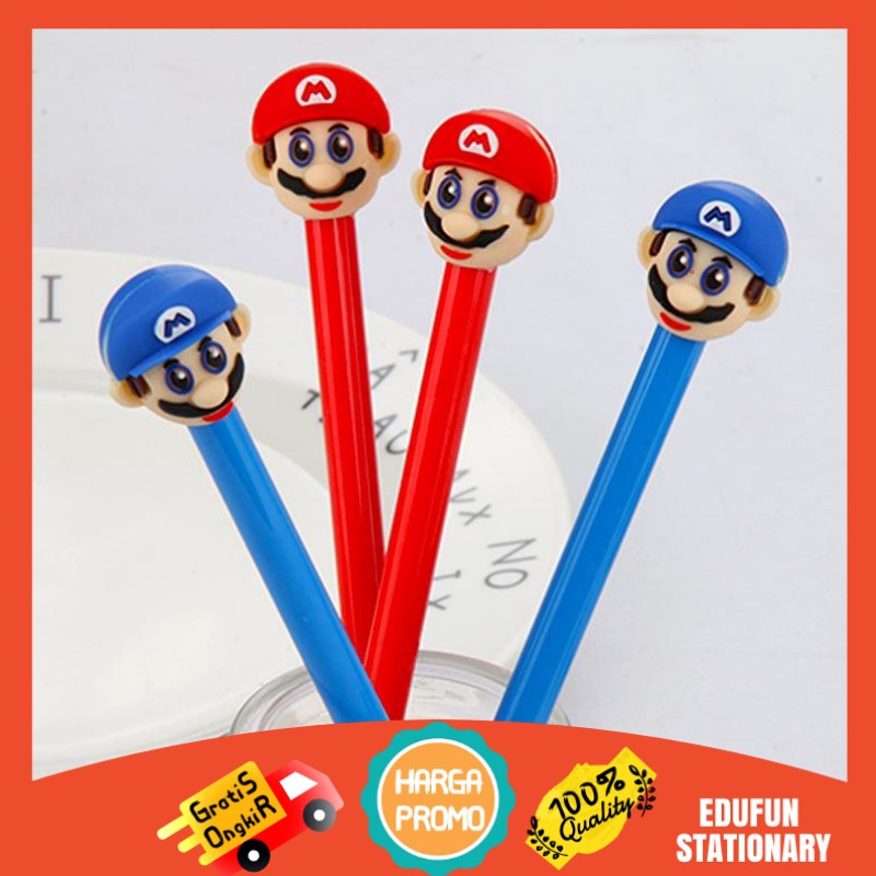 

Pena Unik Model Kepala Mario Luigi / Pulpen Cute Mario Luigi Head