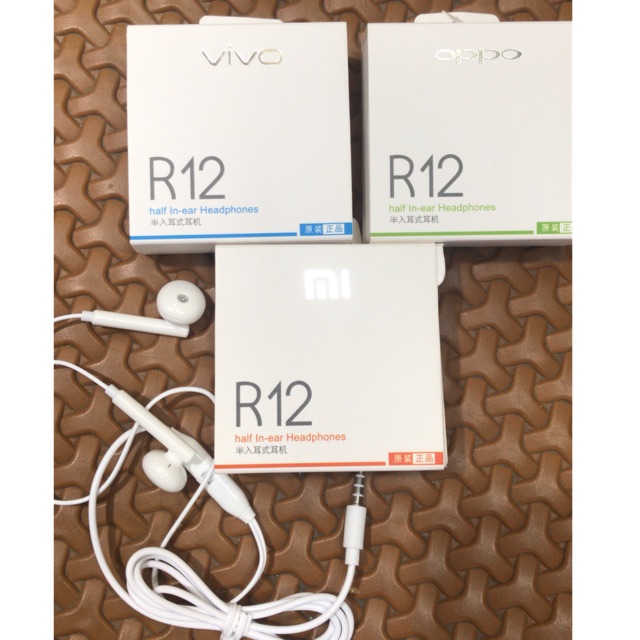 HANDFREE HENSET BRAND MURAH R12 EXTRA BASS EARPHONE HENSET HEADSET HENSED BRAND R-12