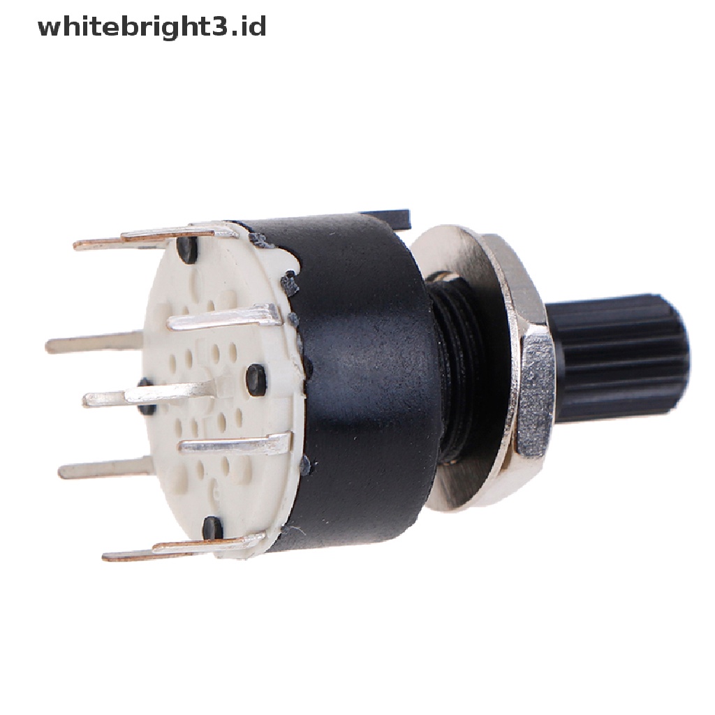 (whitebright3.id) Sr16mm Saklar Rotary Switch 2 Pole 3 4 Posisi 1 Pole 5 6 8 Posisi Axis
