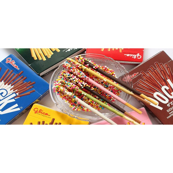 [HALAL] POCKY Glico Stick Aneka Rasa / Pretz Pizza / Corn Poky Poki Semangka Watermelon