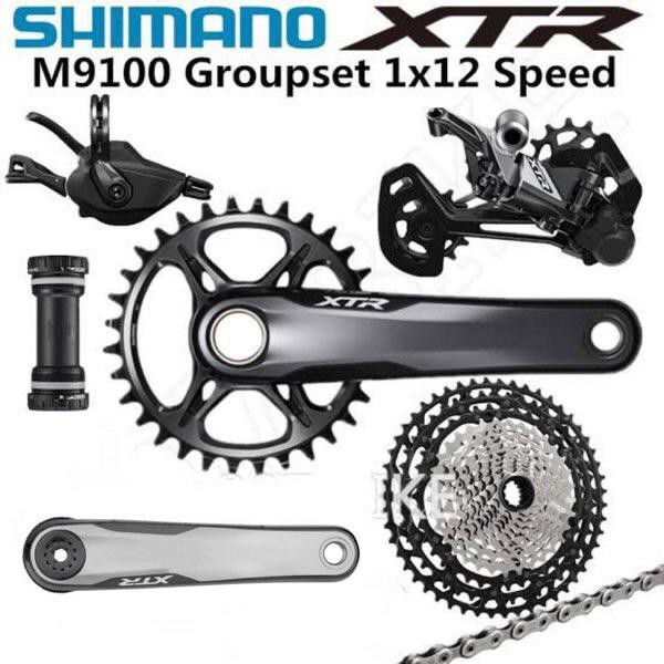 SHIMANO XTR GS-M9100 1x12-Speed Tanpa Brakeset Groupset Sepeda MTB