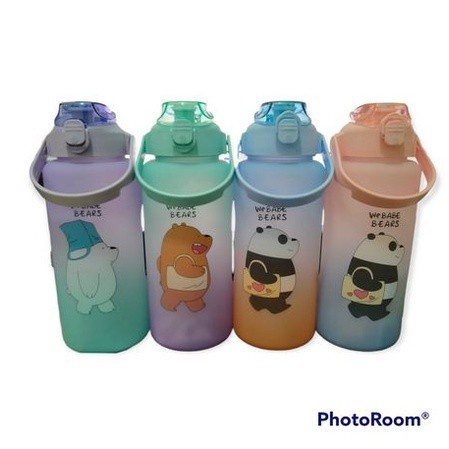 Botol Minum Anak Gradasi 2L WE BABE BEARS Botol Pelangi Botol Motivasi