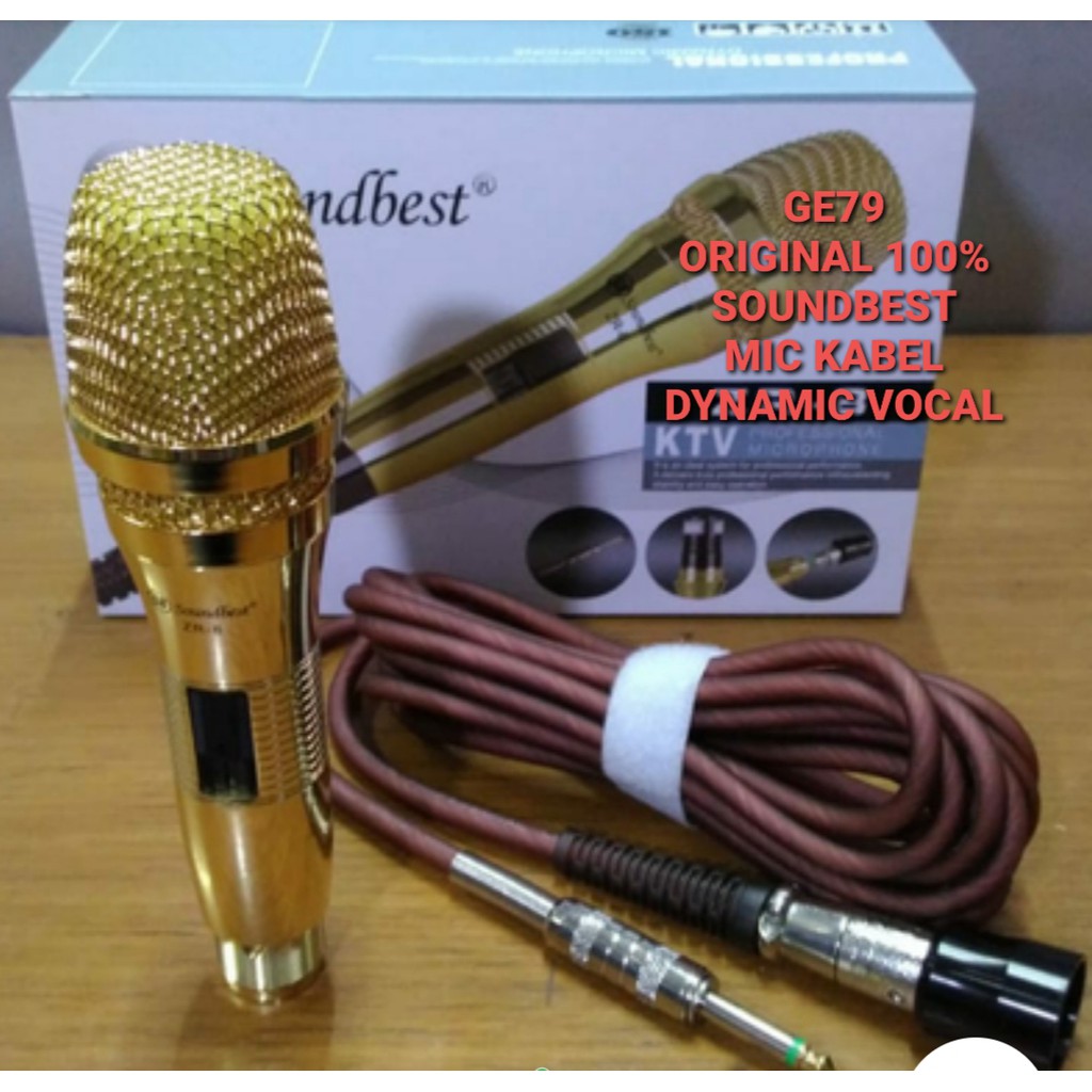 Jual Original Soundbest Mic Kabel Cable Dynamic Legendary Karaoke Vocal Musik Profesional