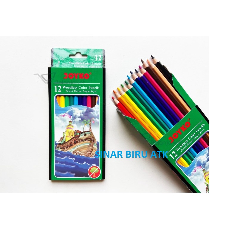 

Joyko Pensil Warna CP-103 Tanpa Kayu