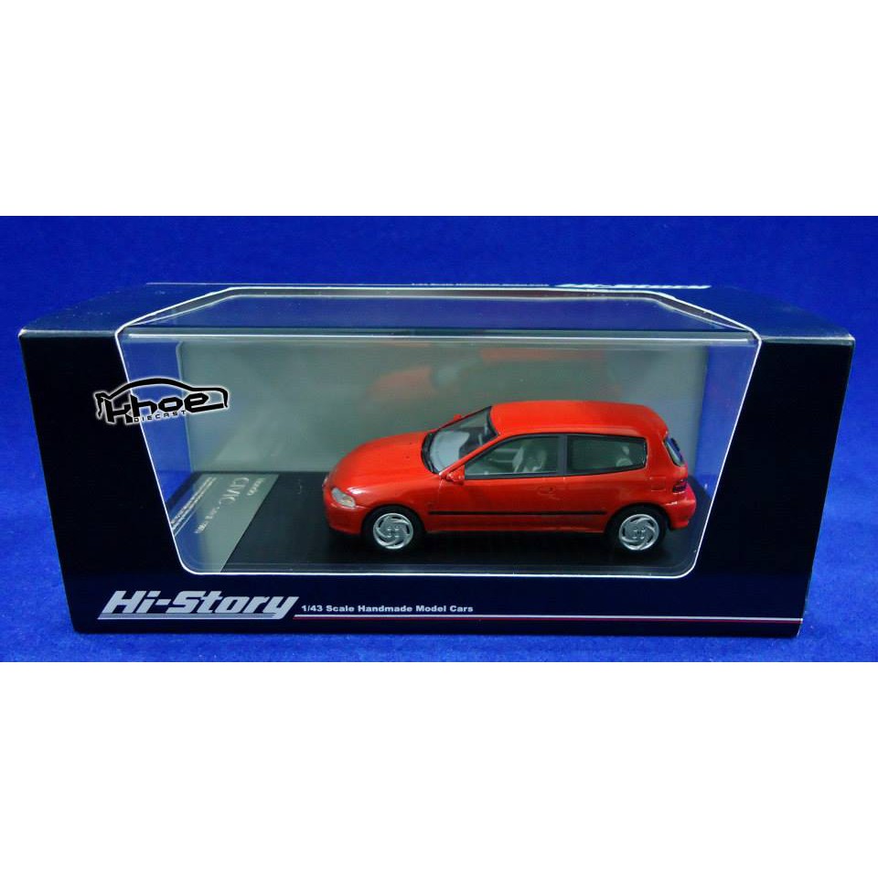 DIECAST MINIATUR HONDA CIVIC ESTILO RED SKALA 43 BY HI-STORY