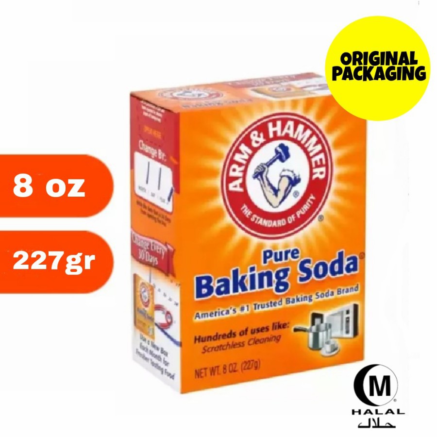 

BAKING SODA ARM AND HAMMER 227gr ORIGINAL / SODA KUE ARM HAMMER