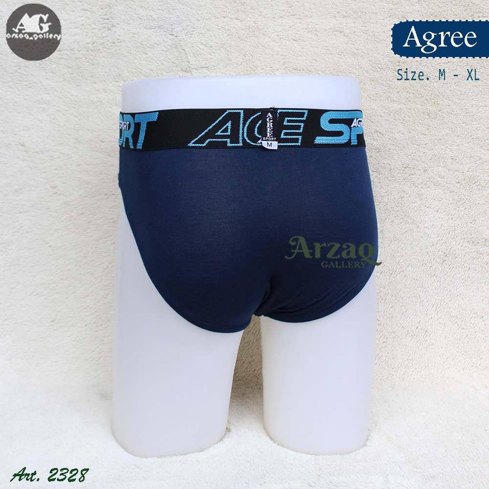 [ 3 pcs ]Cd pria Agree 2328 | Cd Pria Karet Boxer celana dalam pria dewasa / Sempak Pria / Celana Dalam / agree/ Pakaian Dalam / arzaqgallery / CD