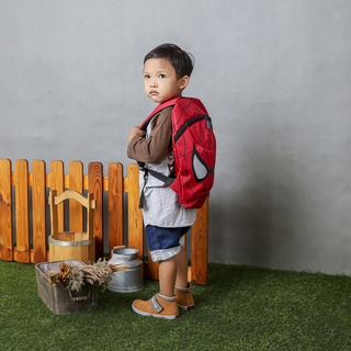 Tas Sekolah Anak Spiderman Merah Cordura