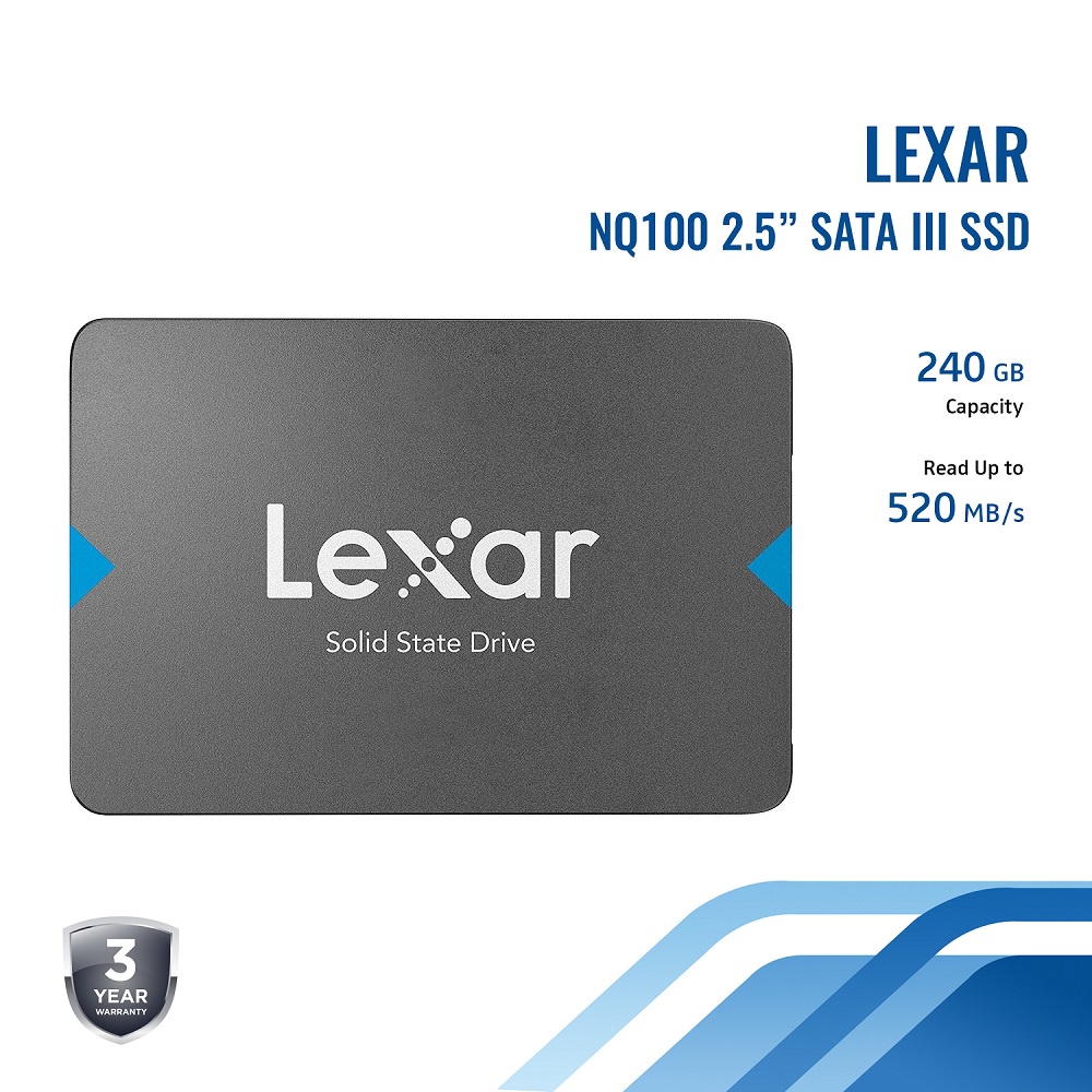 Lexar NQ100 SSD 240GB 2.5" SATA LNQ100X240G-RNNNG