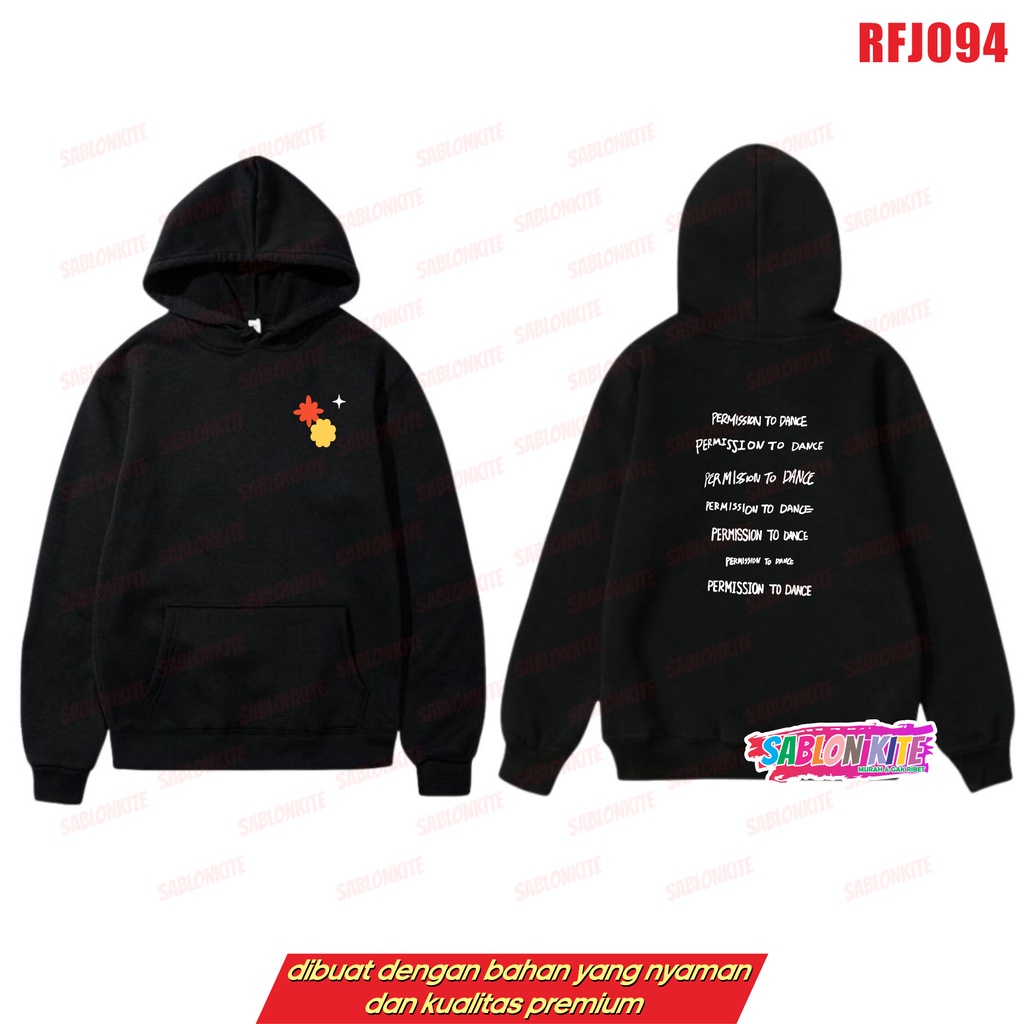 MURAH!!! JAKET SWEATER HOODIE ZIPPER PERMISSION TO DANCE RFJ094 LAS VEGAS