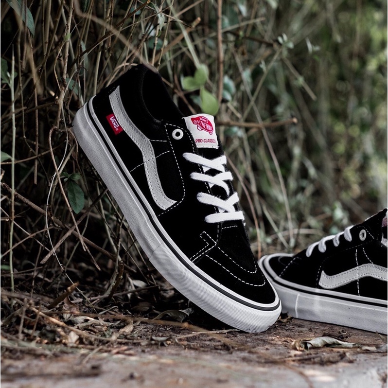 VANS SK8-LOW PRO BLACK/WHITE ORIGINAL 100%