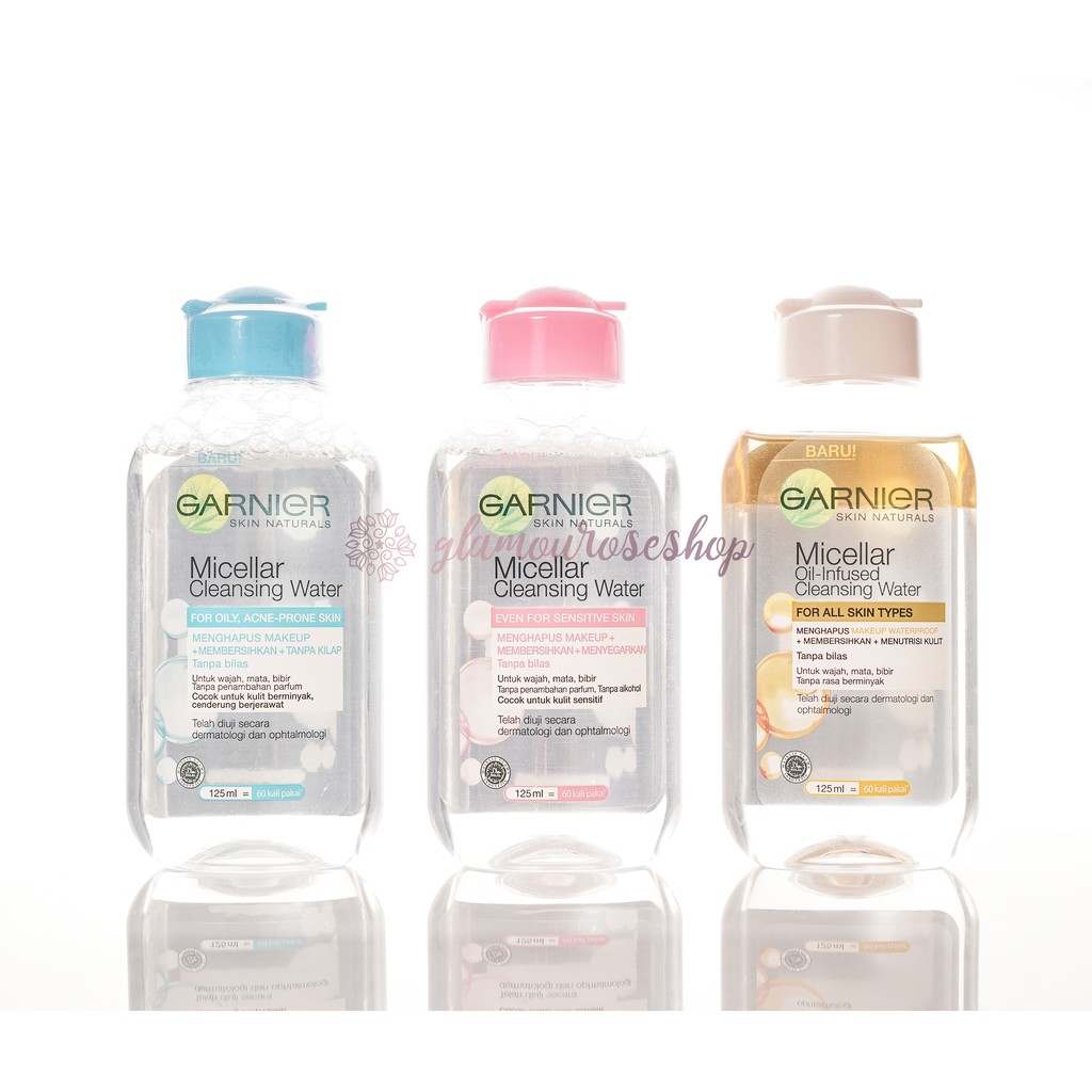 ❤️Glamouroseshop❤️ Garnier Micellar Oil Infused Cleansing Water (PUTIH) 125 ml