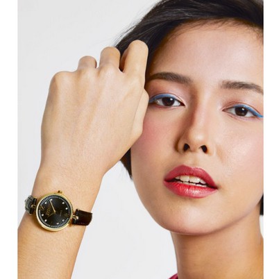 JAM TANGAN WANITA KIM BLACK SHOPIE MARTIN SOPHIE PARIS PROMO 2021