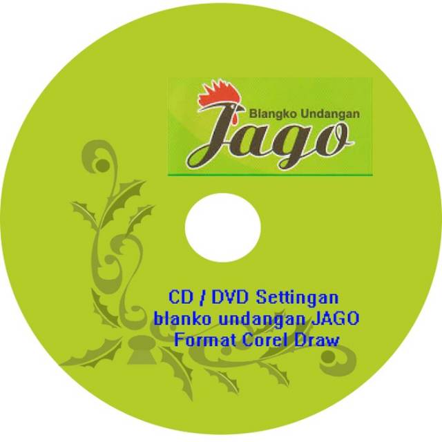 CD / DVD settingan blanko undangan Jago format corel draw