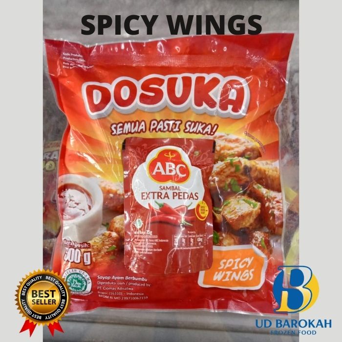 

Promo !! Dosuka Spicy Wings 500 gr . (BAROKAH FROZEN FOOD)