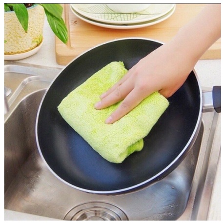 [SWH] Kain Lap Tangan Microfiber Handuk Kain Gantung Dapur Serbaguna