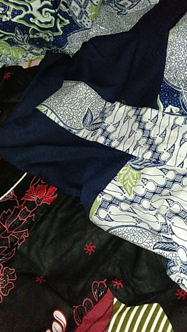 Tey-17 Batik Wanita Asj Sa Hrb026 Kenongo Kemeja Tosca Pendek