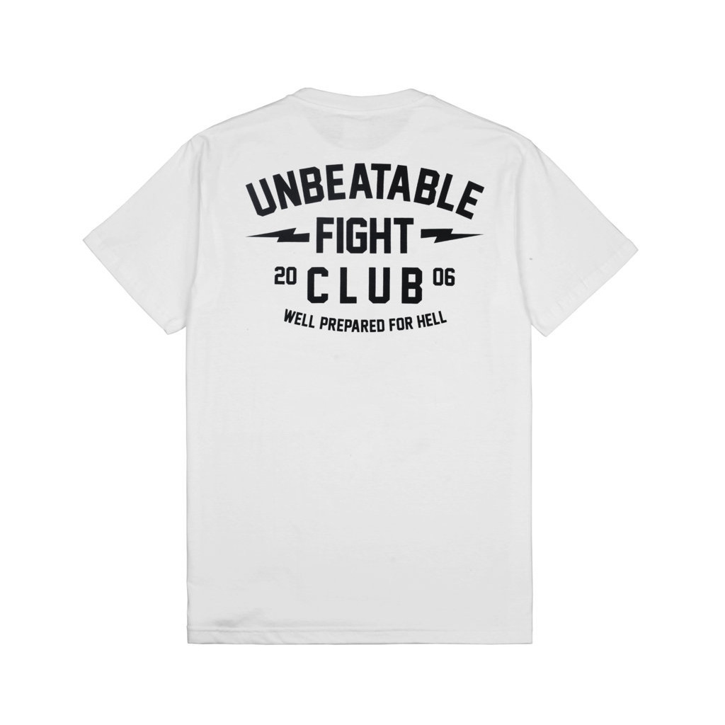 BADBOYS ALLIANCE - T-SHIRT " UNBEAT " WHITE UNISEX OVERSIZE TEE