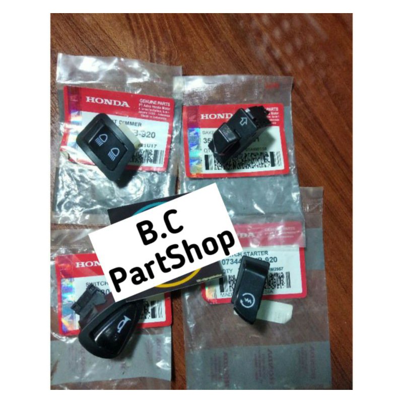 SAKLAR TOMBOL SET ORIGINAL HONDA SUPRA X 125FI/BLADE 125 FI/SUPRA X125 HELM IN REVO FIT FI