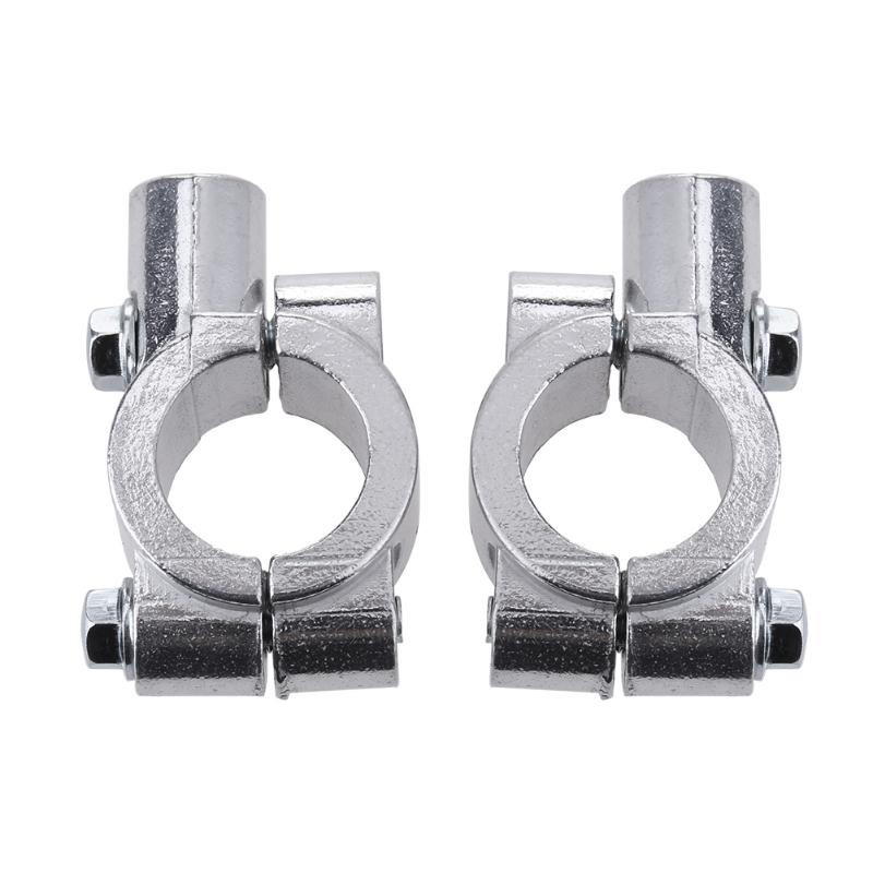 2pcs Bracket Klem Holder Kaca Spion Motor Universal Ukuran 8mm / 10mm 7 / 8 &quot;(22mm)