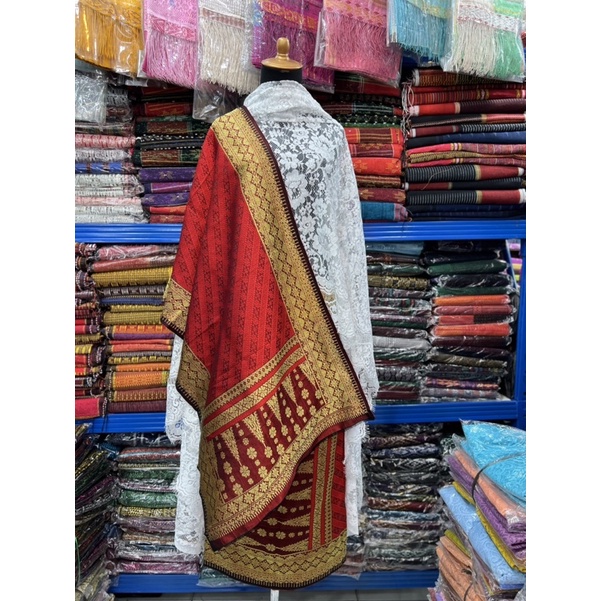 Songket Palembang Merah