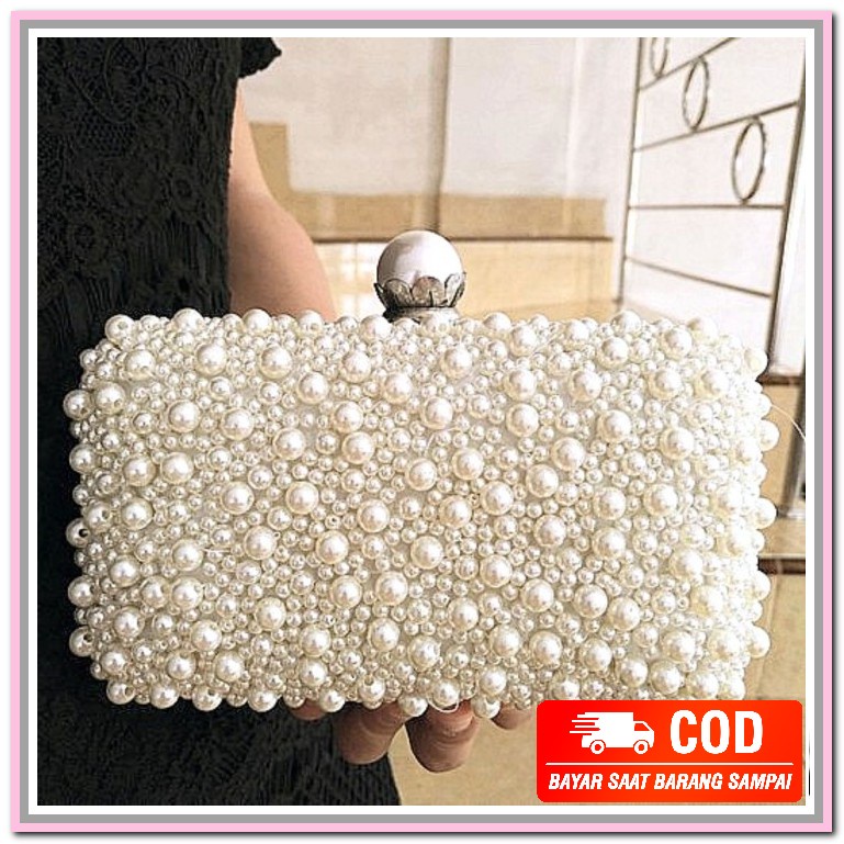 New Arrival 2021  Tas Pesta  Premium Terbaru 2022 XZ883 Tas Pesta Kondangan Wanita Mutiara