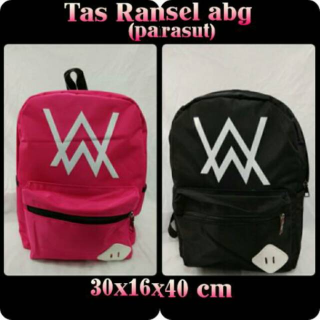 TAS RANSEL ABG " ALAN WALKER "