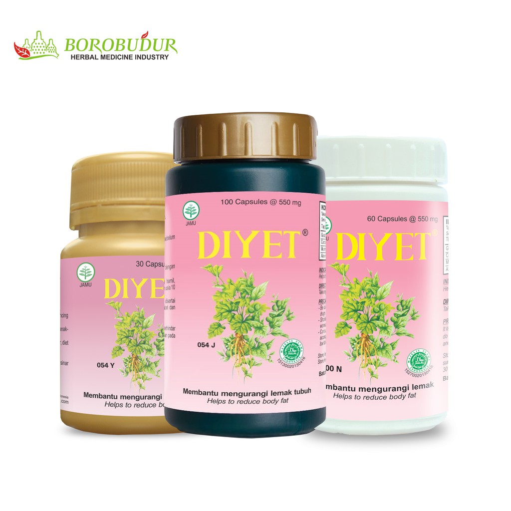 Borobudur Herbal - Membantu mengurangi lemak tubuh Diyet Kapsul