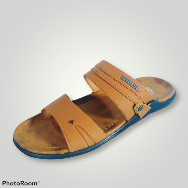 Sandal Kulit Pria Slop CP02 Sandal Selop Cowok Terbaru